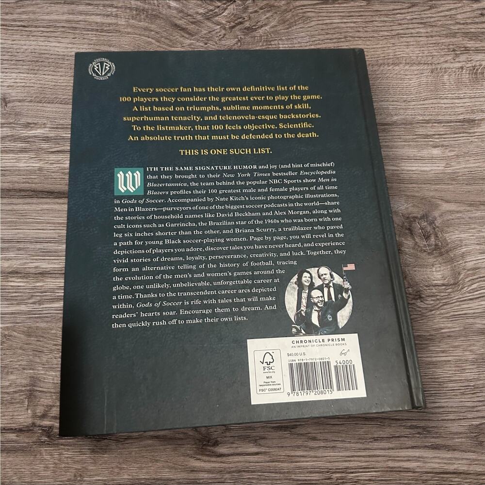 Gods of Soccer — Hardcover Coffee Table Book, Used - Picture 2 of 4
